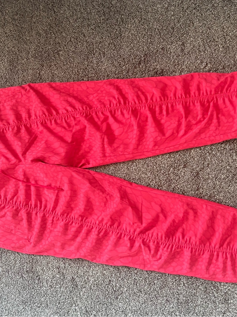 Printed Athleta lined tapered athletic joggers